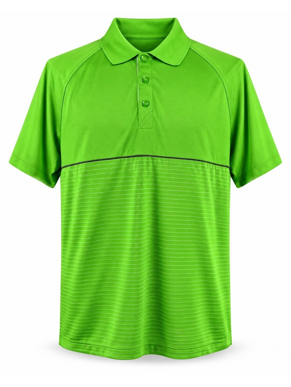 Cutter & Buck Large Lime Green CB DryTec Golf Polo